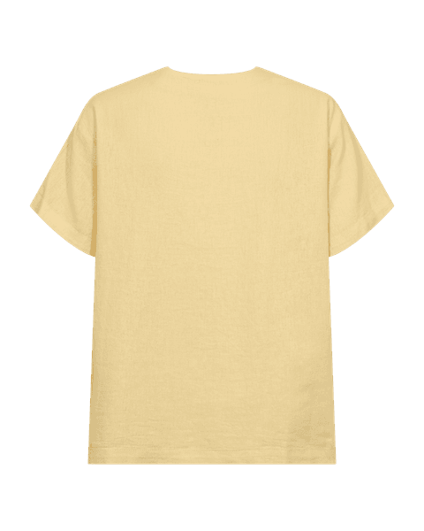 Hovedbilde LAVA LIN/VISCOSE BLUSE V-HALS - GUL