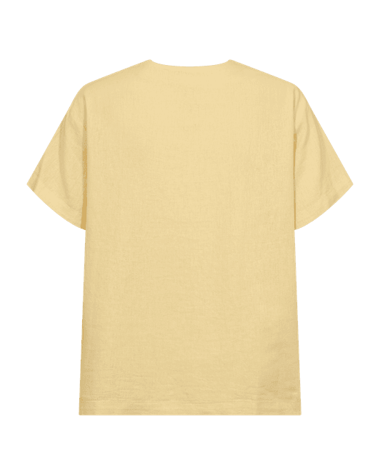Hovedbilde LAVA LIN/VISCOSE BLUSE V-HALS - GUL
