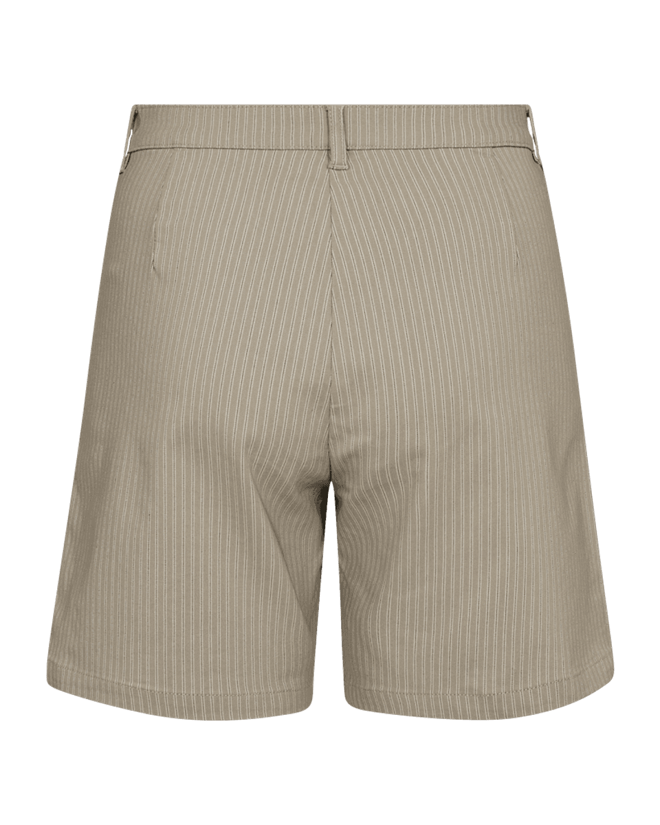REX SHORTS SMALSTRIPET - CAMEL/OFFWHITE