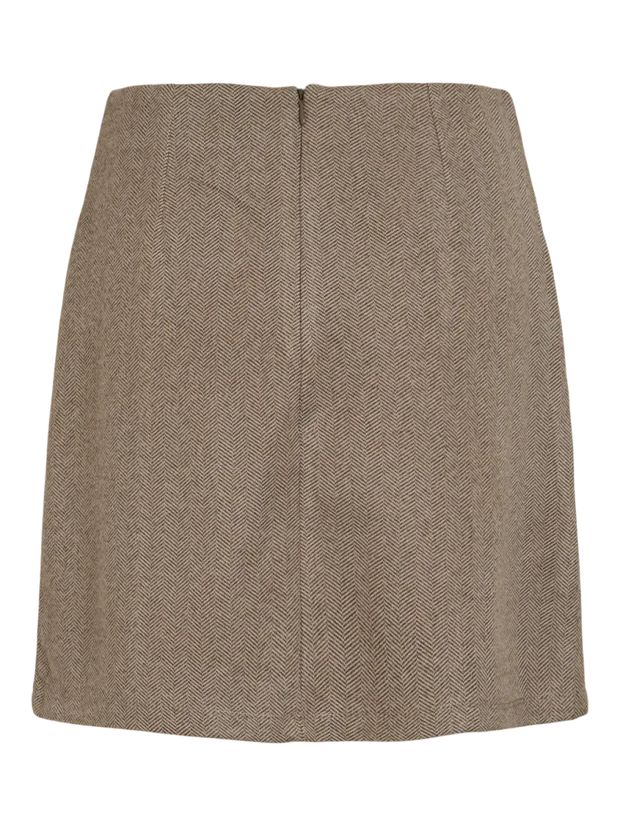 SALLIE SKJØRT - TAUPE