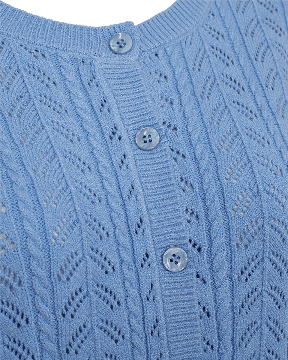 CLARRY CARDIGAN - HIMMELBLÅ