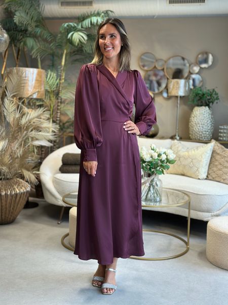 Hovedbilde ENNA RAVENNA WRAP KJOLE - PLOMME
