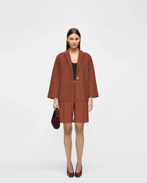Hovedbilde PRISILLA BLAZER - BURNT BRICK