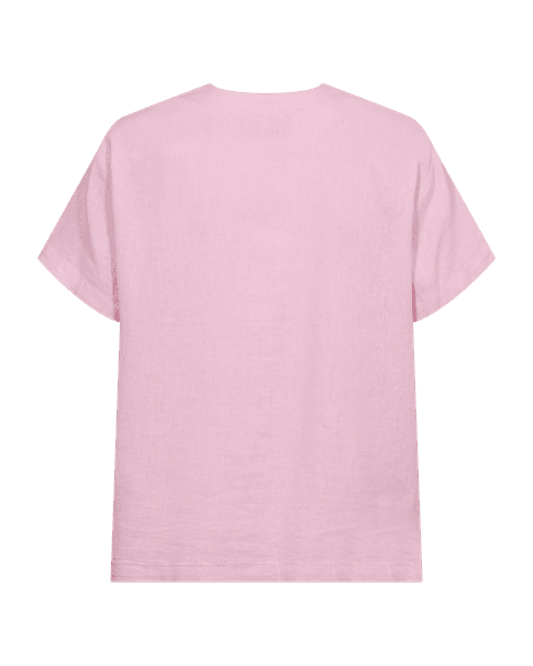 Hovedbilde LAVA LIN/VISCOSE BLUSE V-HALS - ROSA