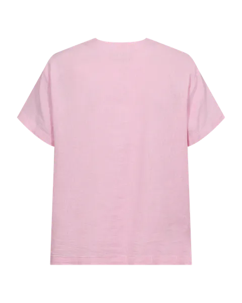 Hovedbilde LAVA LIN/VISCOSE BLUSE V-HALS - ROSA