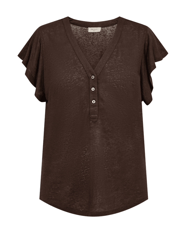 LAVINA TOPP M/KNAPPER - BRUN