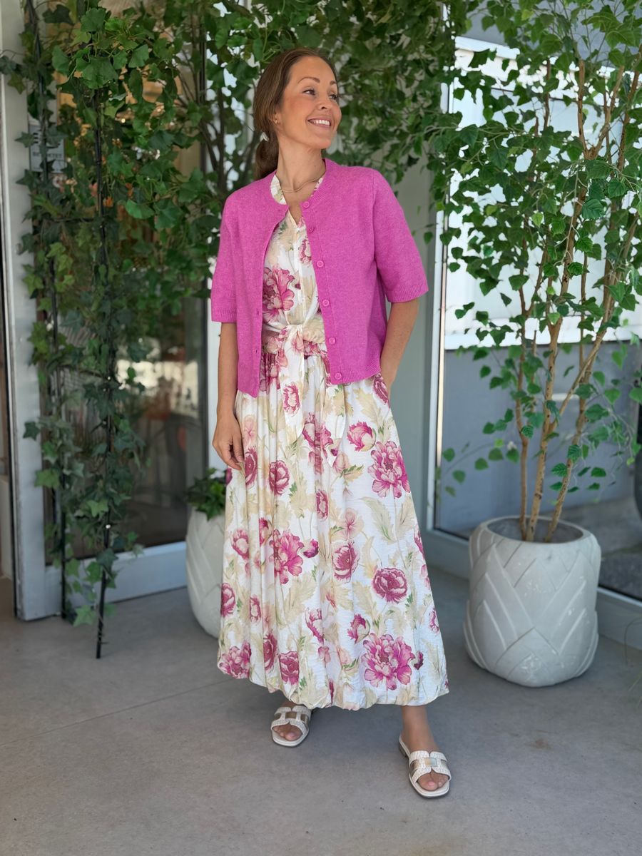 LIGA CARDIGAN 2/4 ERM - CERISE MELERT