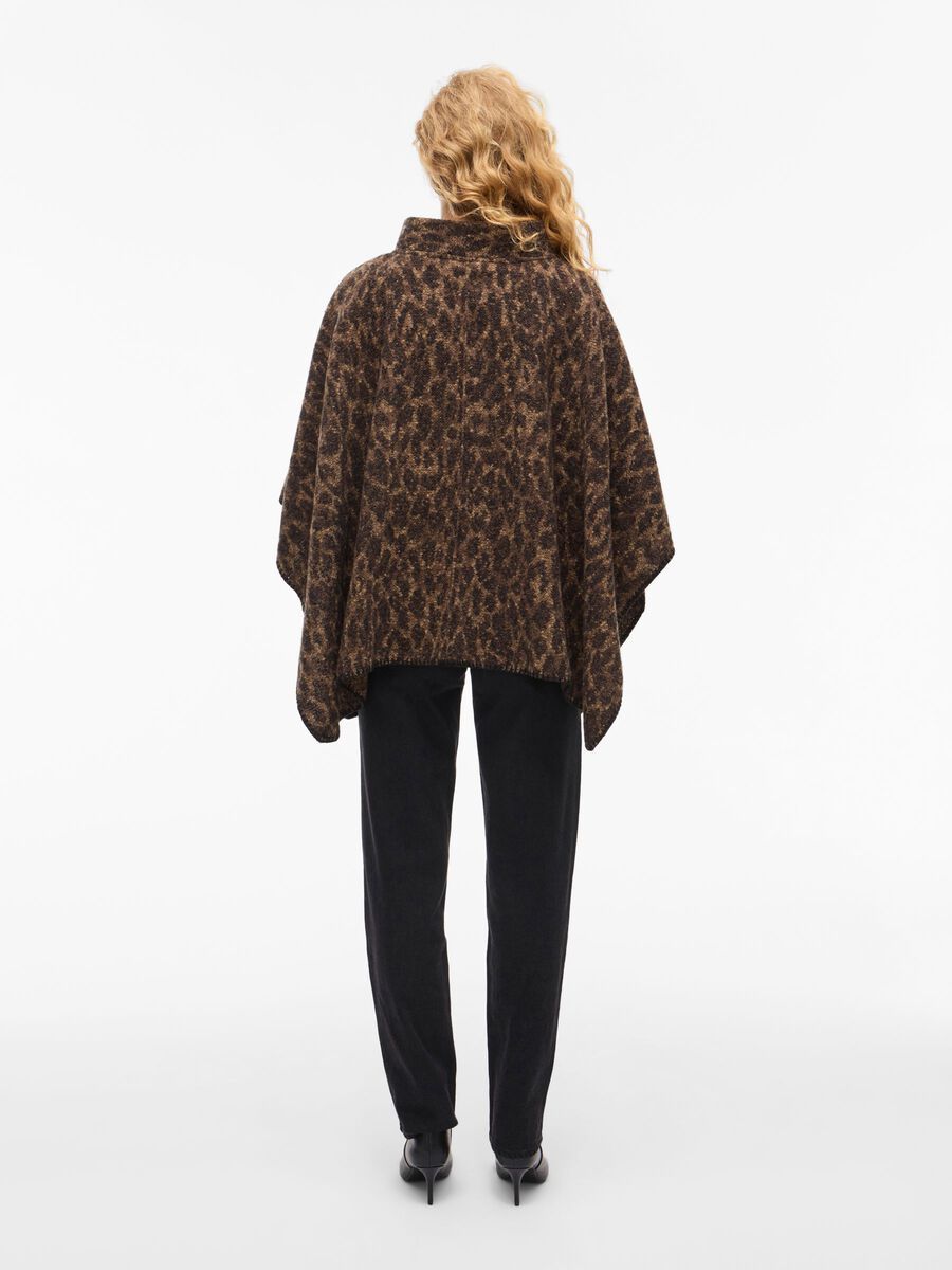 PAULINE PONCHO - SORT/LEO