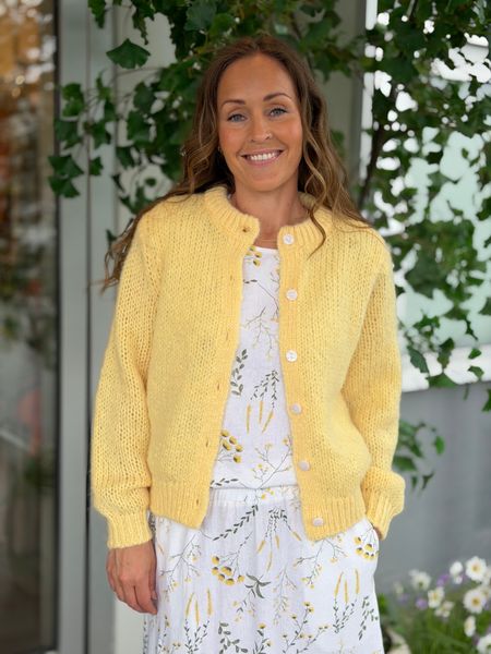 Hovedbilde WILO STRIKKET CARDIGAN - GUL
