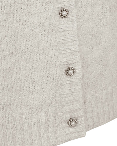 Hovedbilde LOUISA CARDIGAN M/PERLE KNAPPER - CREAM