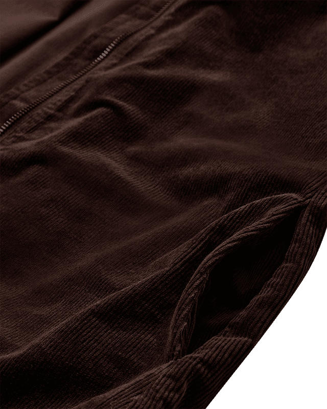 CORDY KJOLE M/ZIP - BRUN