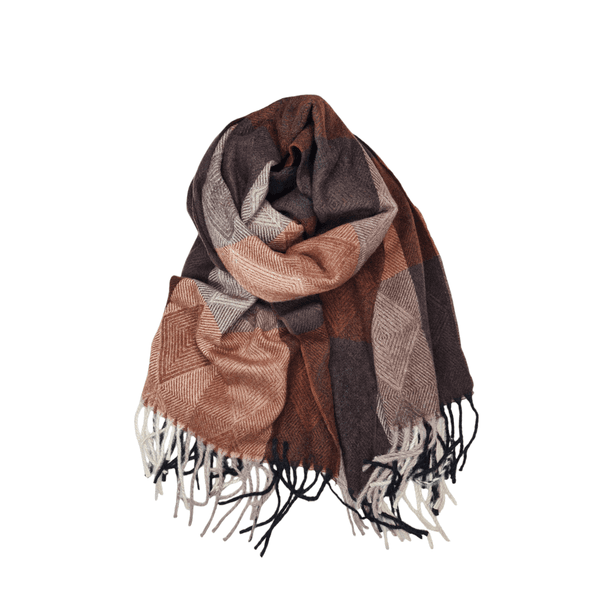 Hovedbilde SKJERF VISCOSE RUTING - BRUNTONER