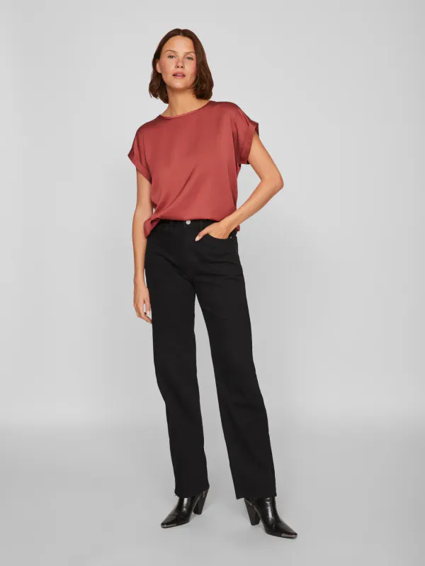 KELLY STRAIGHT JEANS - SORT