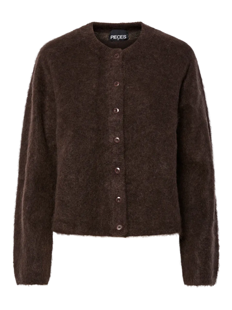 MANIKA MOHAIRE CARDIGAN - BRUN
