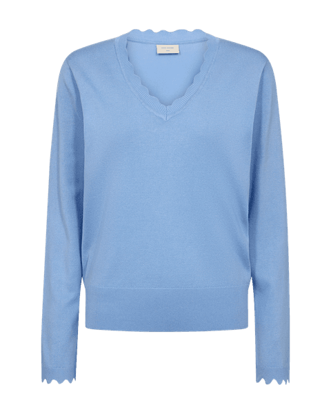 Hovedbilde KATIE GENSER V-HALS - HIMMELBLÅ