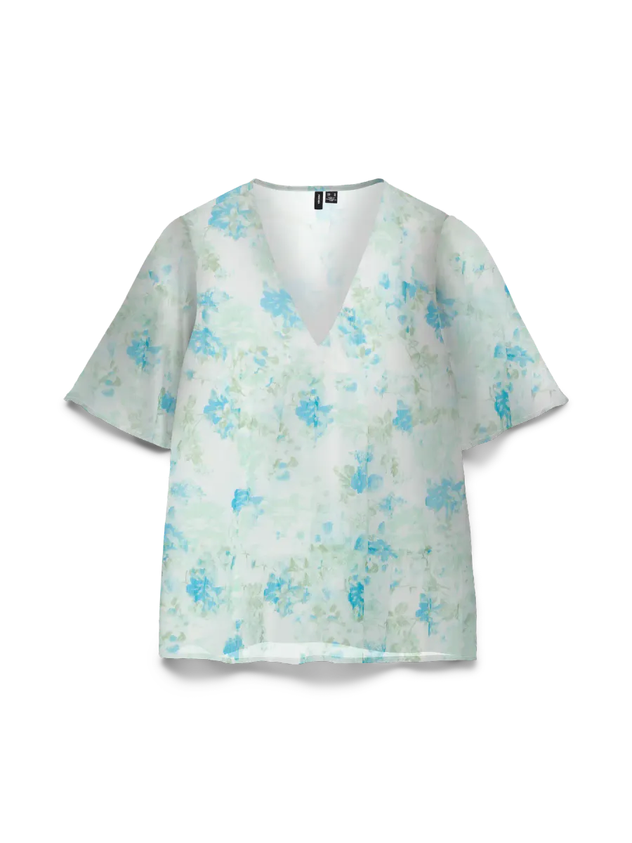 SMILLA 2/4 TOPP - BLUE BRIT/OFFWHITE