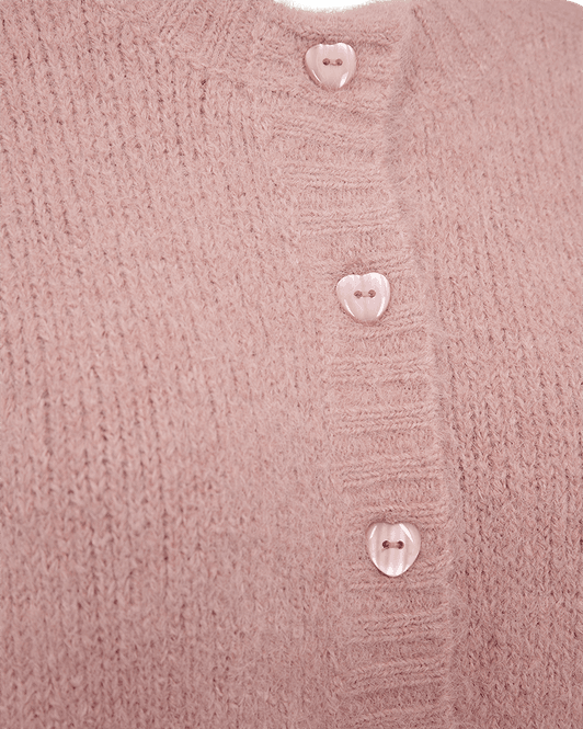 Hovedbilde LOUISA CARDIGAN - PALE MAUVE MELERT