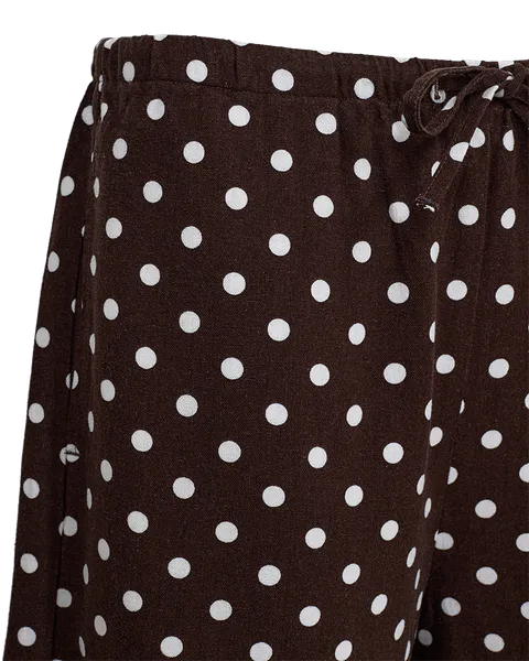 Hovedbilde LAVISCO SHORTS M/DOTS - BRUN/HVIT