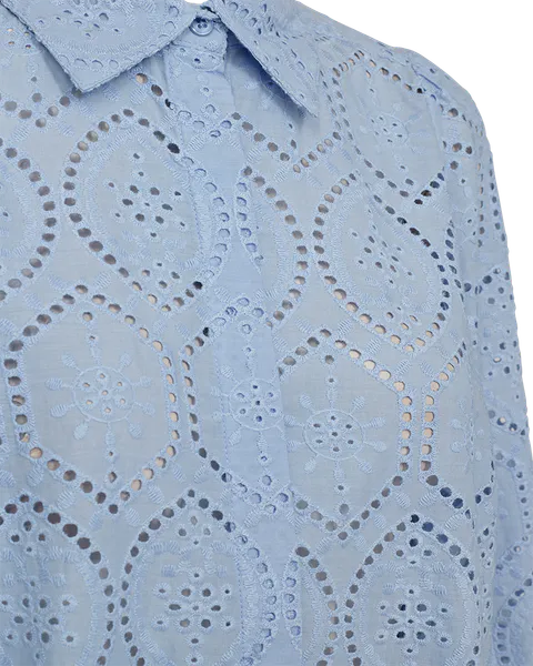 Hovedbilde AGY EMBRO SKJORTE - LYS BLÅ