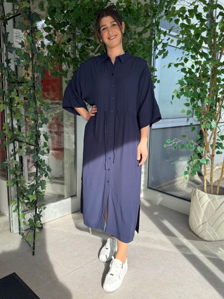 Hovedbilde LOVY VISCOSE KJOLE - NAVY