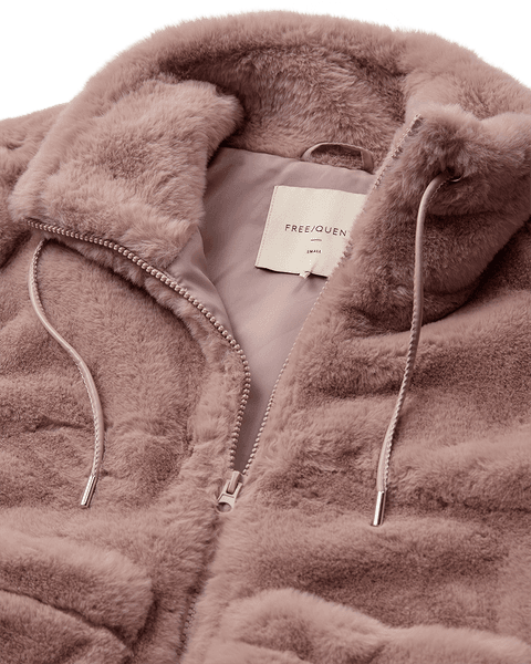 Hovedbilde FONY FAUX FUR VEST - PALE MAUVE