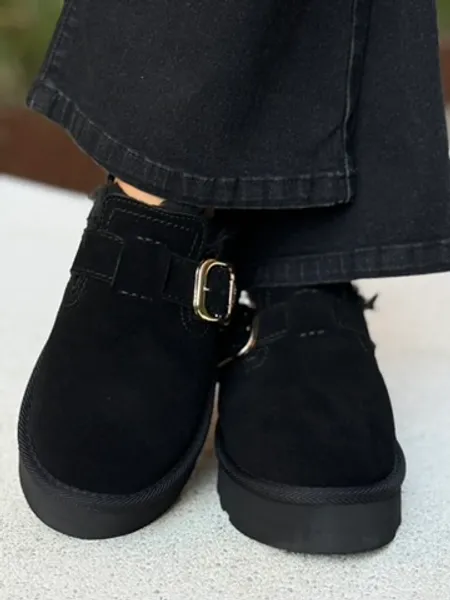 Hovedbilde PLATFORM TØFFEL M/SPENNE - SORT