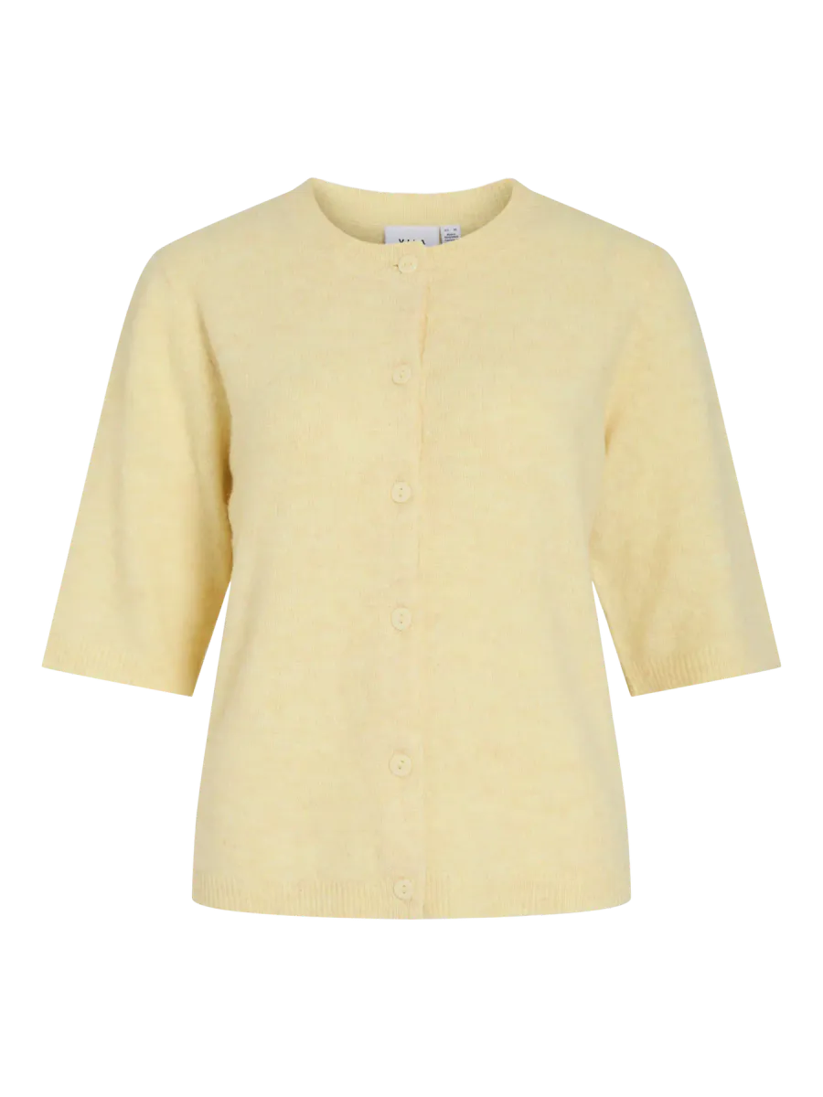 LIGA CARDIGAN 2/4 ERM - LYS GUL 