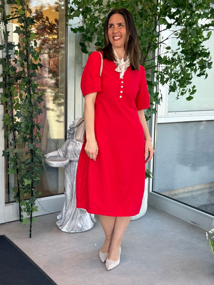 LAVA KJOLE V-HALS - RØD