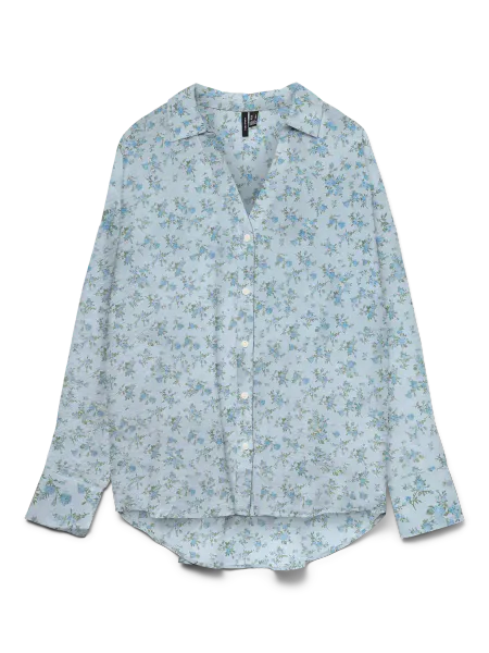 Hovedbilde JOSIE BLUSE FLOWERS - LYS BLÅ