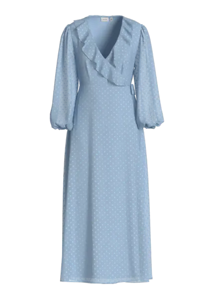 Hovedbilde EDEE LANG OMSLAGSKJOLE - LYSBLÅ