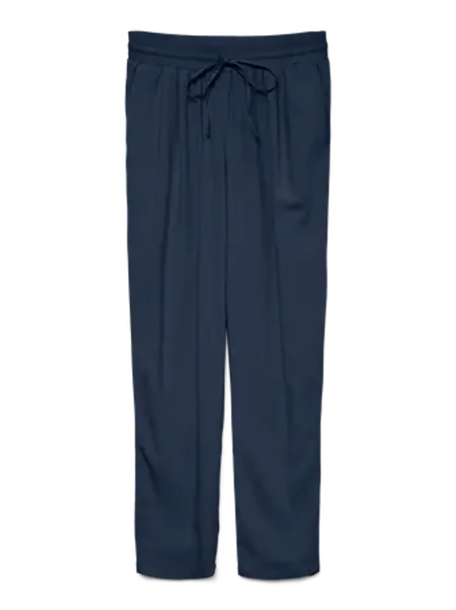 JESMILO LIN/VISCOSE BUKSE - NAVY