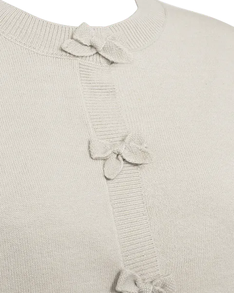 Hovedbilde TESSA CARDIGAN M/BOW - MOONBEAM