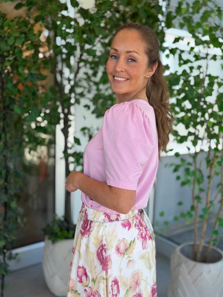 Hovedbilde FENJA T-SHIRT M/PUFFERM - ROSA