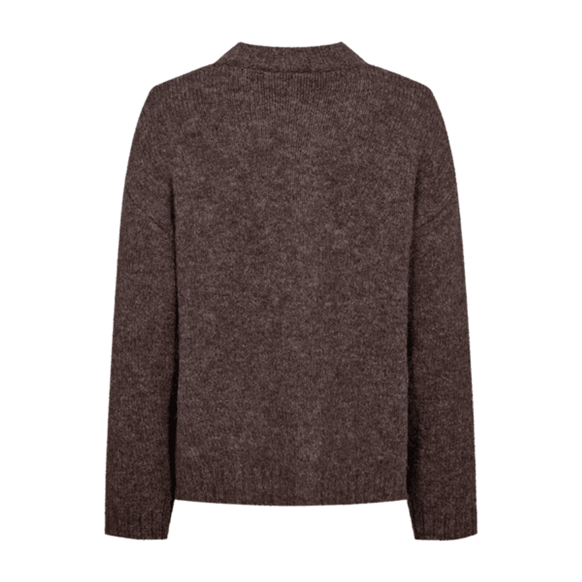 GRSLULU CARDIGAN M/LOMMER - BRUN MELERT