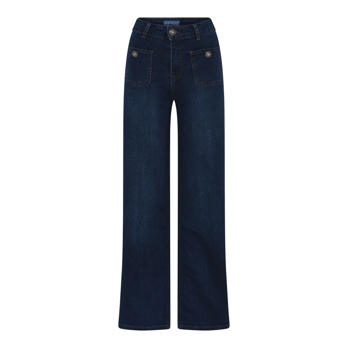 THEA WIDE JEANS 80CM - MØRK DENIM