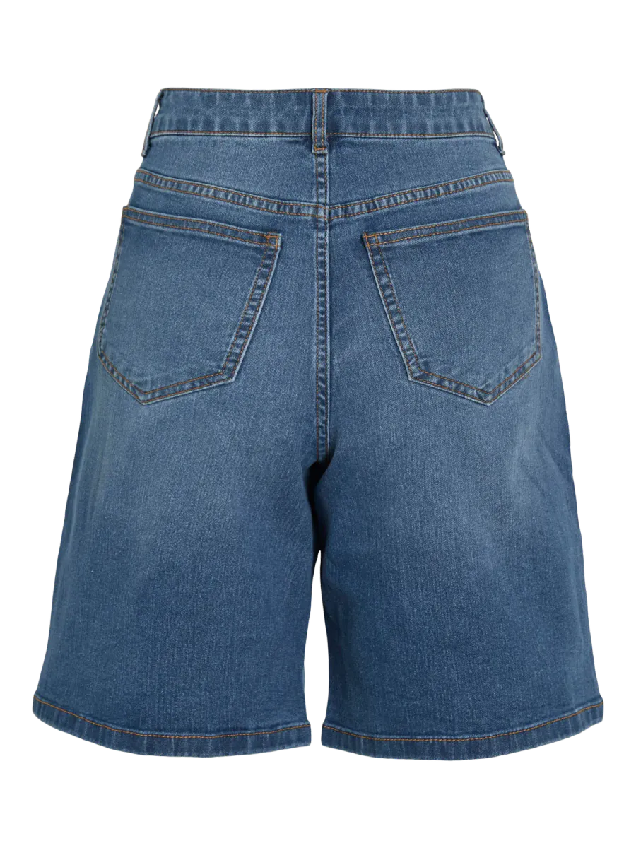 NUS BERMUDA JEANS SHORTS - MEDIUM BLÅ