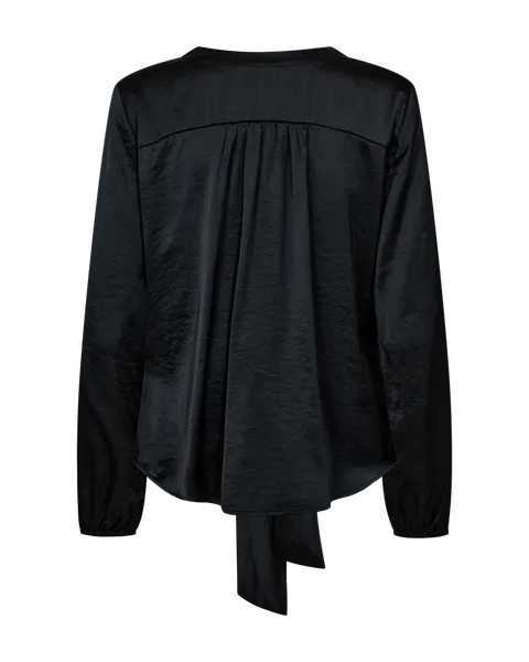Hovedbilde DOVE SATENG BLUSE - SORT