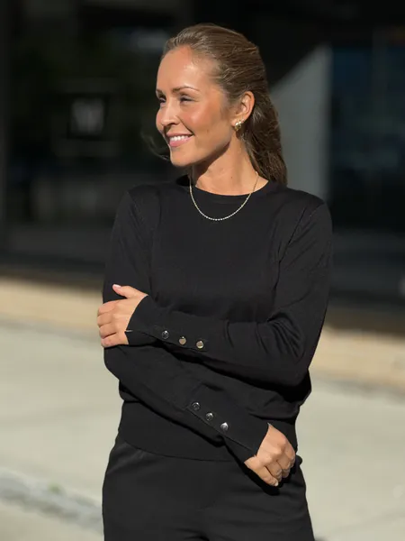 Hovedbilde KATIE GENSER M/RUND HALS - SORT