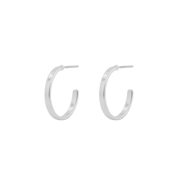 Hovedbilde SNÖ OF SWEDEN -  MOE ØRERINGER 15 MM - SØLV