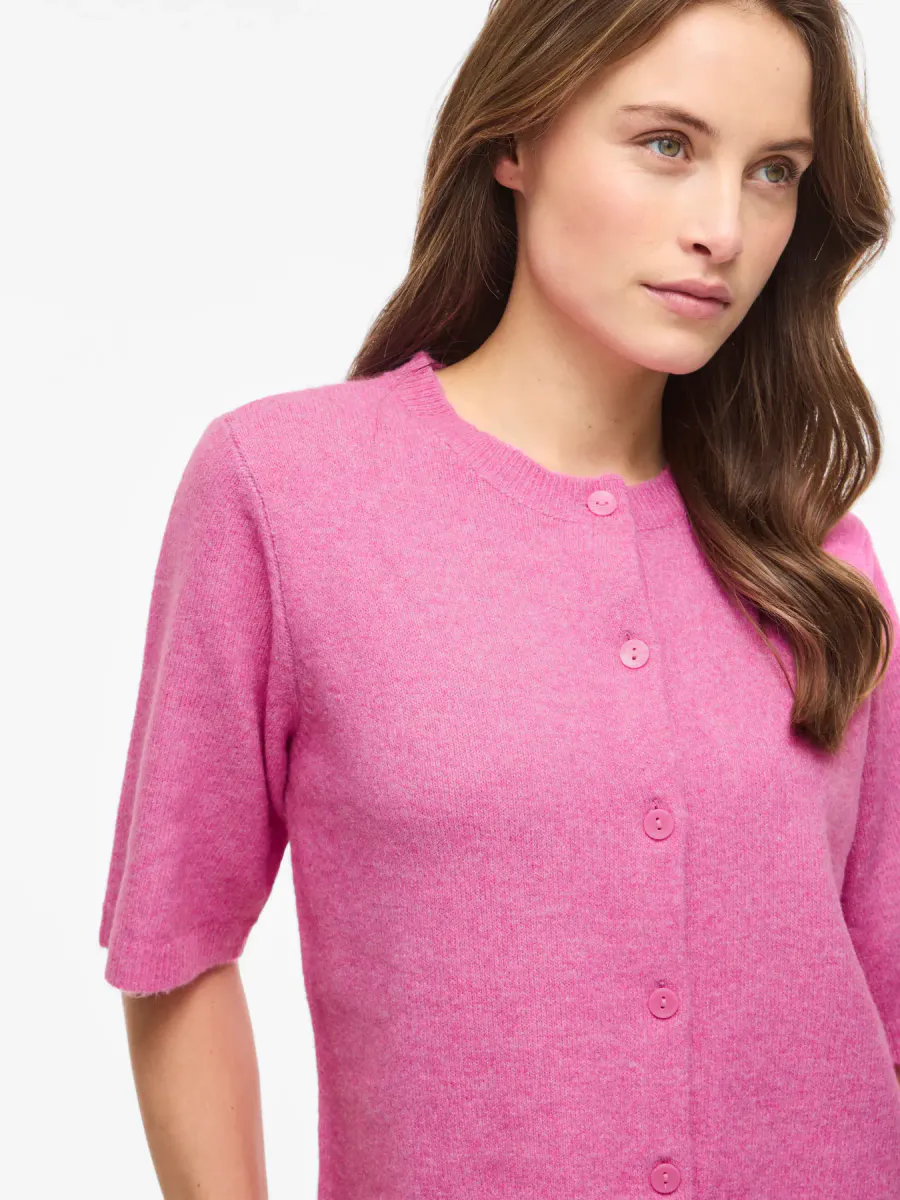 LIGA CARDIGAN 2/4 ERM - CERISE MELERT