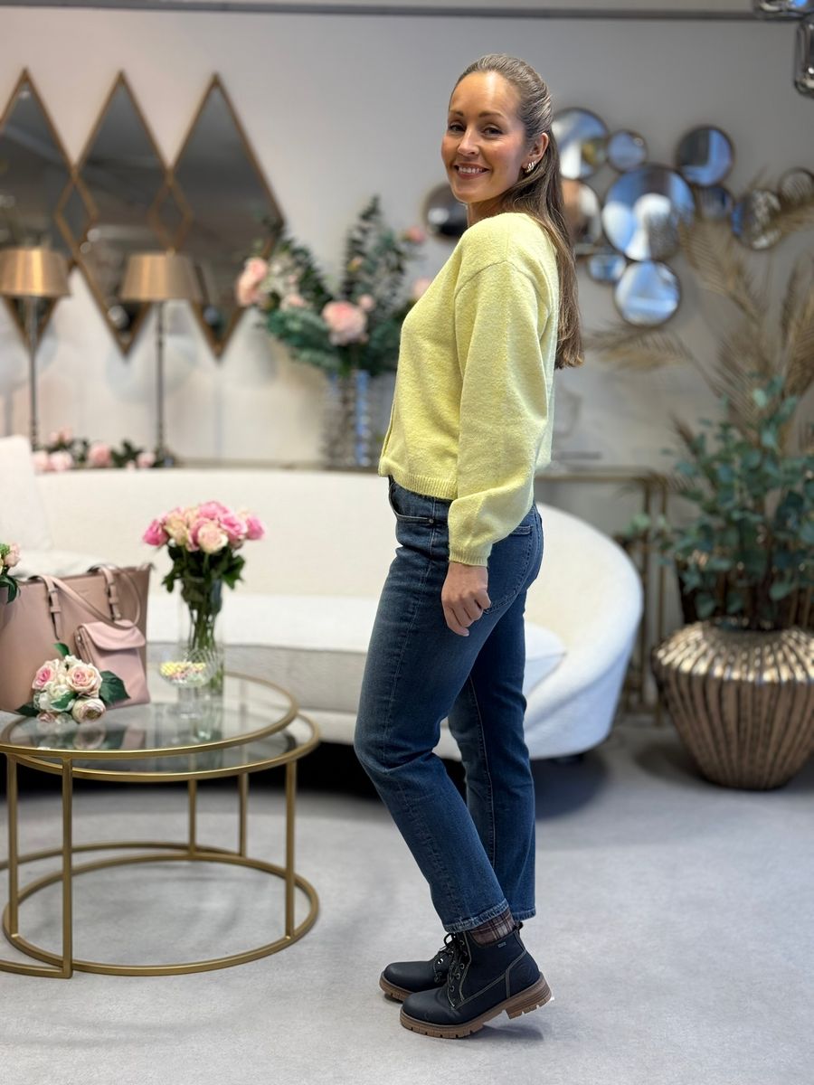 HOPE CARDIGAN - LYS GUL MELERT