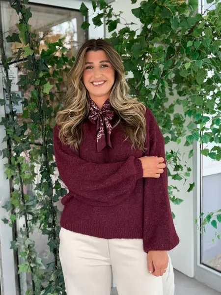 Hovedbilde MARLEY KNIT PULLOVER - PLOMME
