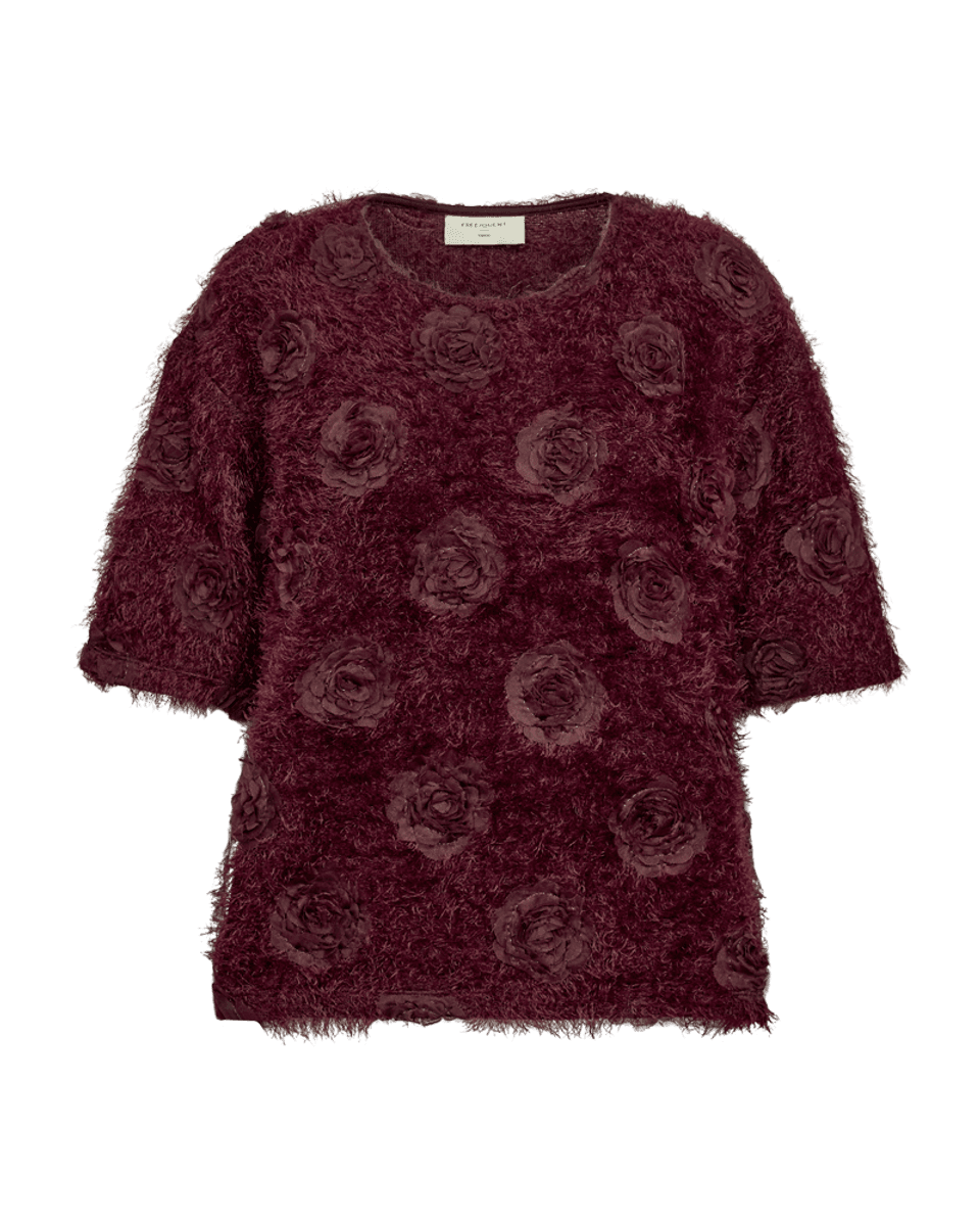 CHUCK TOPP FANCY YARN - PLOMME