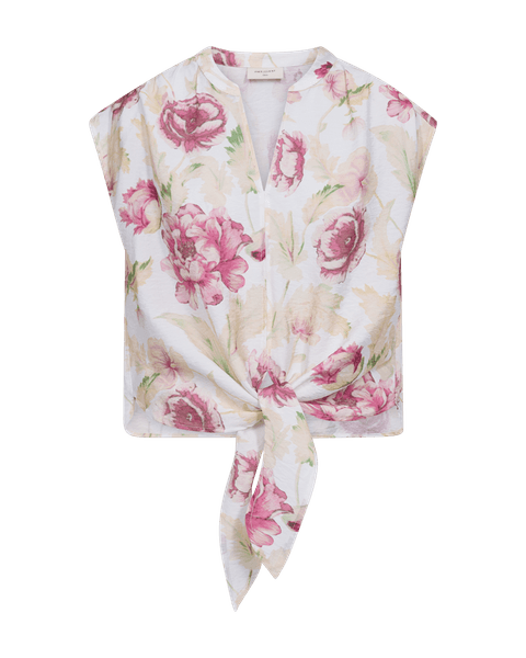 Hovedbilde MAISE BLUSE M/KNYTING - ROSA BLOMSTER
