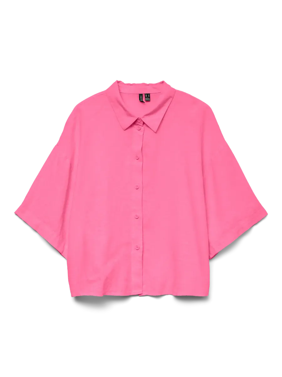 LINN SKJORTE M/KORT ERM  - CERISE