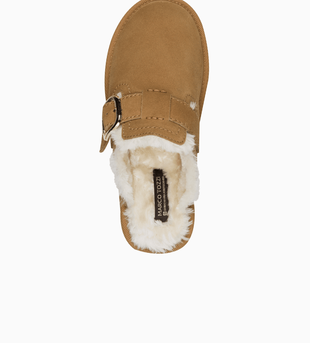 PLATFORM TØFFEL M/SPENNE - COGNAC