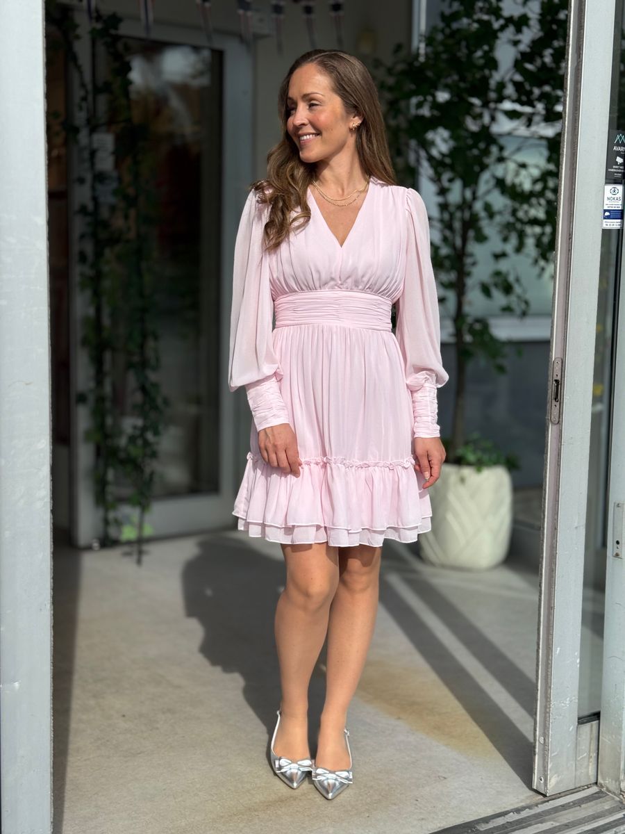 BIRDIA KJOLE M/VOLANGER - ROSA