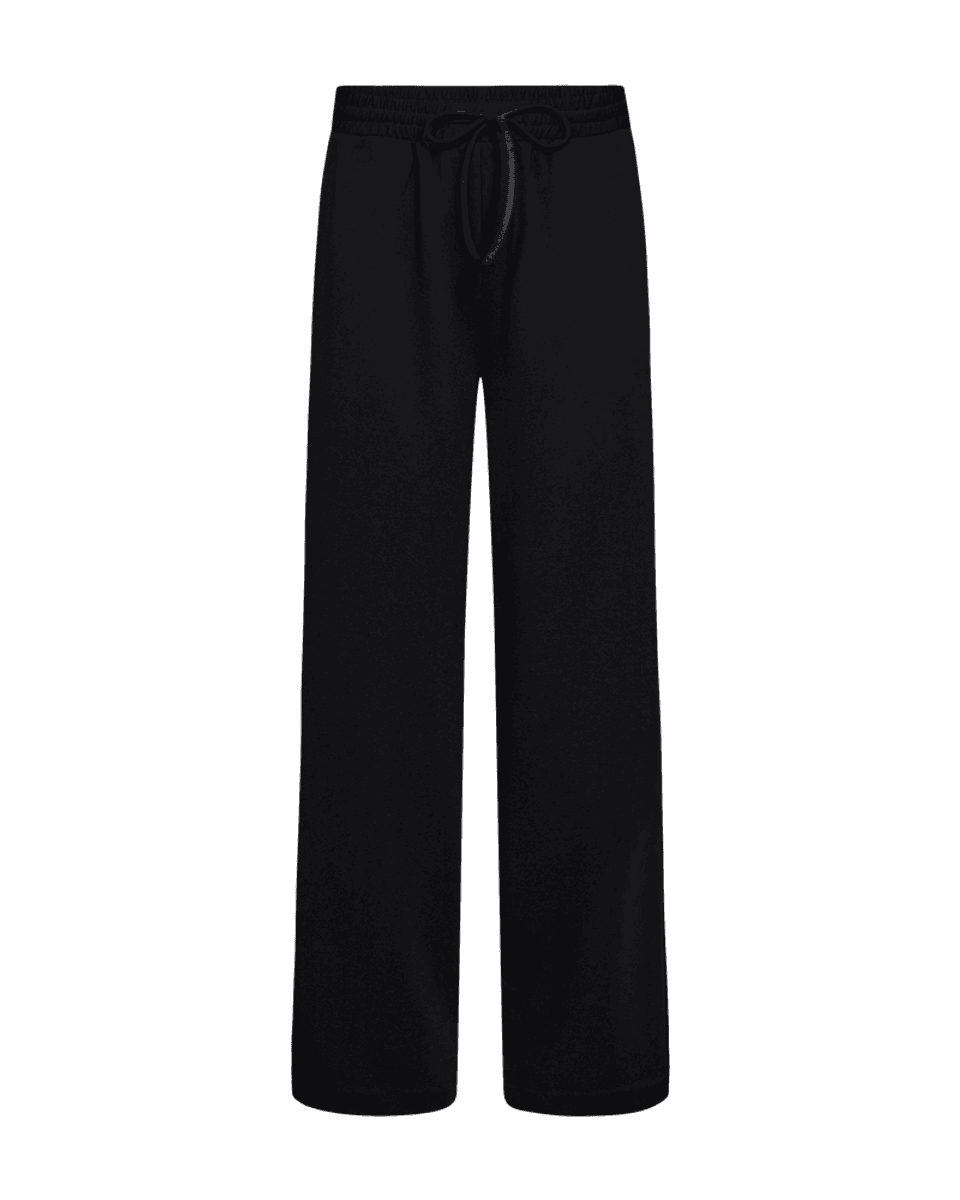 NANNI BUKSE M/STRIKK I MIDJEN - SORT