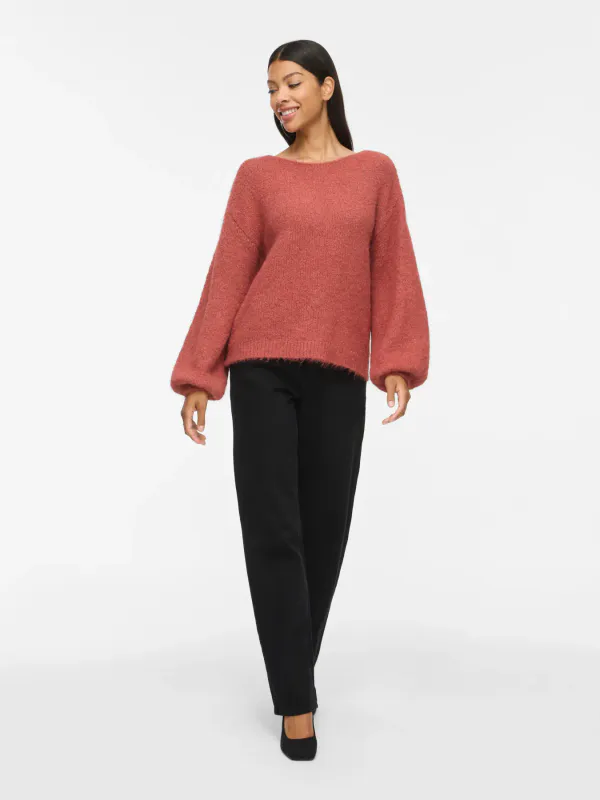 MARLEY KNIT PULLOVER - RUST