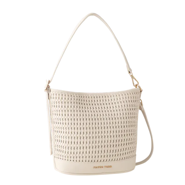 Hovedbilde VESKE FLETTE STRUKTUR - CREAM